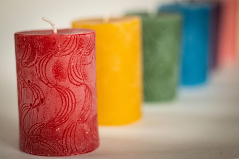 Bee The Light BeeTheLight Beeswax Pillar Candle - 100% Pure Bees Wax - Choose Your Size and Color - Up to 72 Hour Burn Time - Approx. 2x3, 3x4, 3x6 - Unscented - Natural Light Honey Scent (Natural Yellow, Small) - Image 4